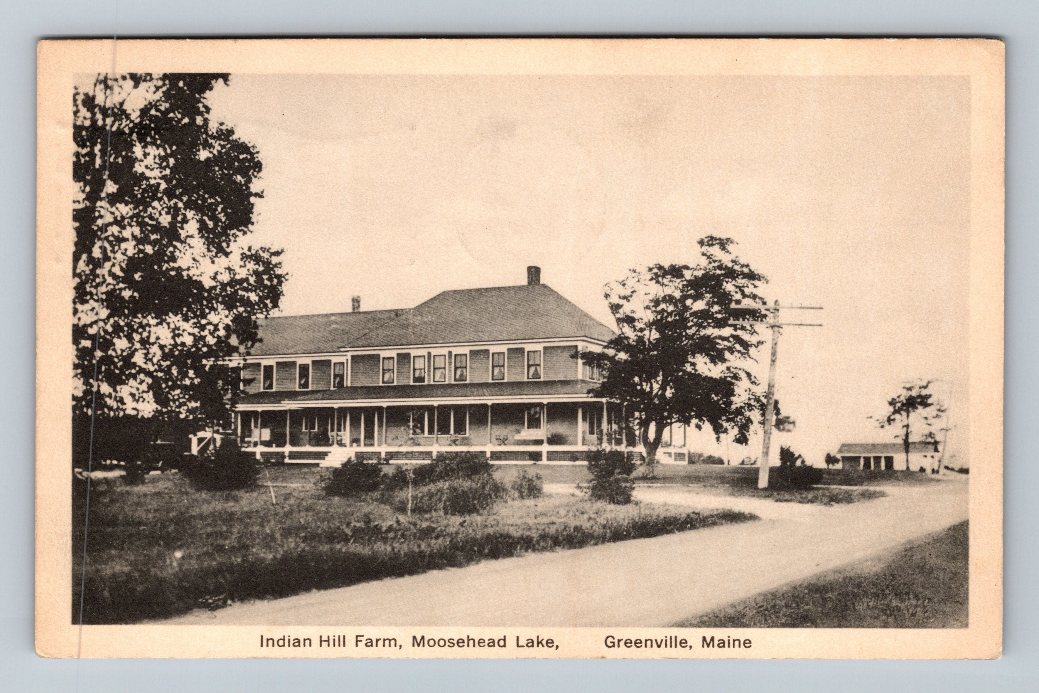 GREENVILLE MEMAINE, INDIAN Hill Farm, Moosehead Lake Linen c1939